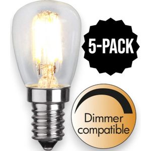 5-Pack | Mini Lampje - E14 - 2.8W - Extra Warm Wit - 2700K - Dimbaar - Filament - Helder
