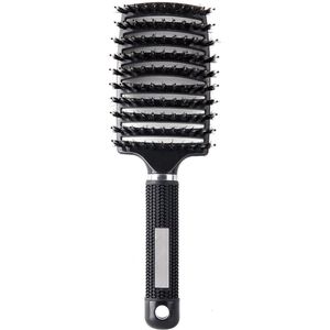 Haar Borstel - Anti klit Haarborstel Vrouwen - Ontwarren Nat Kam - Professionele Haar Borste - Massage Kam Borstel - haartools - geschikt voor Haar Kapper Kappers Gereedschap - zwart