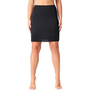 Bellivalini BLV-BLV50-257-UW Dames Onderrok - kort - elastisch – licht- Viscose - Zwart - XXL