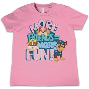 Paw Patrol Kinder T-Shirt More Friends Fun Kids Tee NIC-12-PP003-DTF534 Pink-4 Jahre