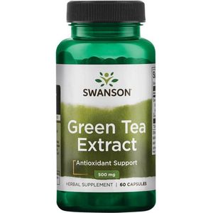 Swanson - Green Tea Extract - Vegan - 500 mg - 60 Capsules
