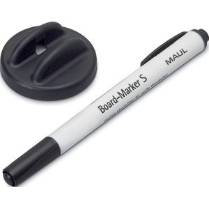 Whiteboardwisser maul met stift zwart magnetisch | 1 stuk