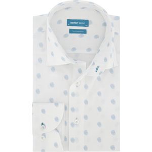 District Indigo Overhemd Fingerprint Blauw/Wit (7.11.045.729 - 307)