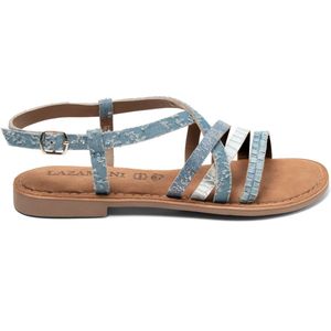 Lazamani - Zuri Dames Sandalen Denim - Maat 42