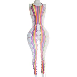 BamBella ® - Panty pak -Onesize - body suit - Dames - Onesize - Erotische jumpsuit van kant lingerie regenboog carnaval feest