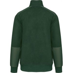 Pullover/Cardigan Unisex 4XL WK. Designed To Work 1/4-ritskraag Lange mouw Forest Green 100% Polyester