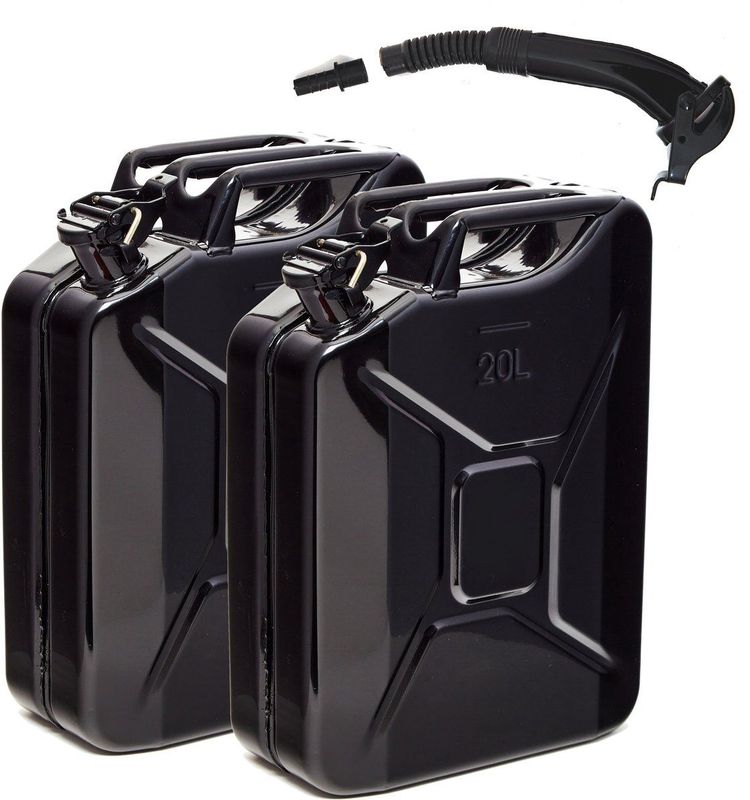BW® - 20 Liter - Metalen Benzinejerrycan - Robuuste Kwaliteit - TÜV en UN-gecertificeerd