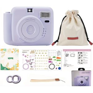 Livano Polaroid Camera - Polaroid Printer - Digitale Foto Camera - Camera Met Printer - Oplaadbaar - Paars