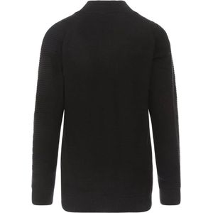 No Way Monday-Boys Sweater with collar ls-Black Maat 110