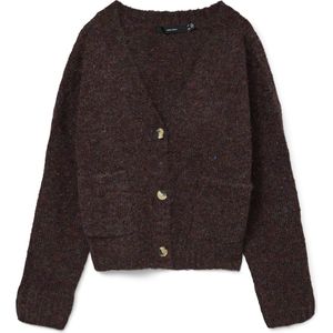 Vero Moda - Vmingrid ls v-neck cardigan - Paars - Vest