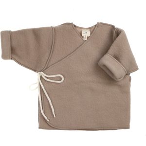 Lille Barn - Baby / Newborn overslagvestje merinowol fleece - maat 56