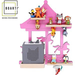 BOARTI Houten carrousel paarden kinderen plank Toniebox figuren wandplank Tonies muziekdoos Houten carrousel paarden kinderen plank Toniebox figuren wandplank Tonies muziekdoos