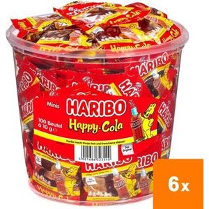 Haribo - Happy Cola - 6x 100 Mini zakjes