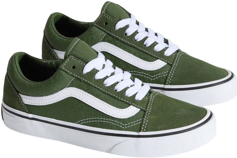 VANS - Old Skool - Sneakers - Donkergroen / Wit