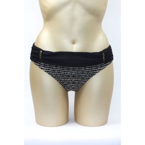 Noppies - Saqui - zwangerschap - Taupe - bikinislip - bruin zwart - maat XS / S 34/36