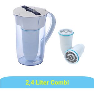 ZeroWater 2.4 Liter Ronde Waterfilter Kan - COMBI DEAL Met 3 Waterfilters