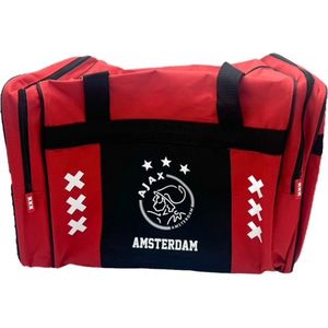 Ajax Sporttas Medium Rood zwart Amsterdam XXX logo - AFC Ajax