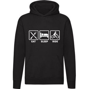 Eat; Sleep; Ride  hoodie | trui | sweater | motor | grappig | cadeau | unisex | capuchon