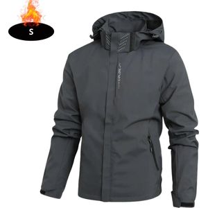 Bovista Windjas Heren - Parka - Lente & Herfst - Jas - Volwassen - Windjack - Windbreaker - Outdoor - Grijs - S
