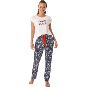 Feyza - Dames Pyjama Set, Korte Mouwen - S