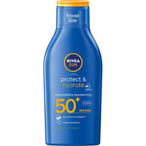 NIVEA SUN Protect & Hydrate Zonnemelk Travelsize - SPF 50 - Oceaanvriendelijk - Waterbestendig - 100 ml