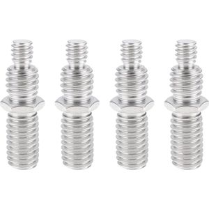 4pcs 1/4 to 3/8"" Tripod Camera Conversion Screws for Lens Plate Key Head Light Stand Tripod Head Ball Head