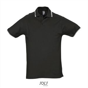 SOL'S Contrast-Polo Practice L585 - Black/White - XXL