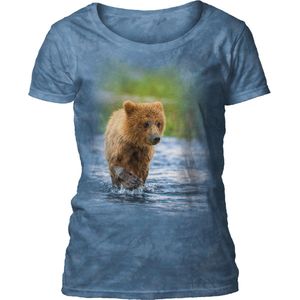 Ladies T-shirt Brown Bear Cub S