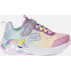 Skechers S Lights-Unicorn Dreams Meisjes Sneakers - Paars/Multicolour - Maat 33