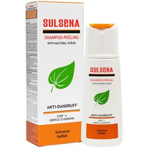 SULSENA ANTI-ROOS SHAMPOO 2 in 1- RUSTGEVENDE KALMERENDE DIEP REINIGENDE EFFECTIEVE ANTI DANDRUFF Shampoo met Selenium Sulfide en Natuurlijke SENSOCEL Scrub voor Elk Haartype voor MANNEN en VROUWEN 150 ML
