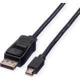 VALUE DisplayPort kabel, DP M - Mini DP M, zwart, 1 m