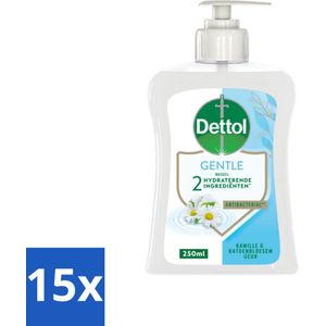 Dettol - Handzeep - Gentle - Kamille & Katoenbloesem - 250 ml - Bulkverpakking - 15 stuks