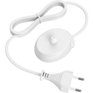 Elektrische tandenborstellader - Waterdichte inductieve oplaadbasis voor Oral-B elektrische tandenborstels - Geschikt voor EU-stopcontacten Netsnoerlaadstation - Draagbare reislader voor tandenborstels en accessoires