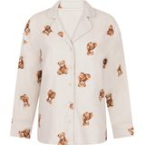 Hunkemöller - Flanellen Jasje - Beige - Pyjamajasje