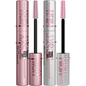 Maybelline New York - Duo Lash Sensational Sky High Mascara - Very Black + Space Diamond Glitter - Lengte Mascara - 7,2ml X2