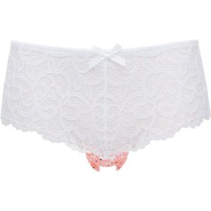 Guy de France - Shorty print bloem roze - micro + kant - M