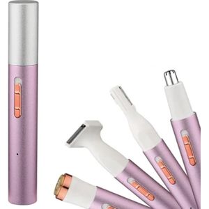 4 in 1 ladyshaves voor vrouwen - Trimmer voor Vrouwen & Dames - Elektrisch Scheerapparaat - Bikinitrimmer Dames - Scheerapparaat Vrouw - Paars