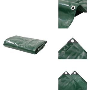 vidaXL Afdekzeil - Afdekzeilen - Zeildoek - Zeildoeken - Dekzeil 650 g/m² 6x8 m groen