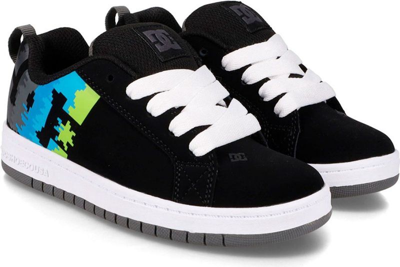 DC Shoes - Court Graffik - Skateschoenen - Zwart - Jongens en Meisjes