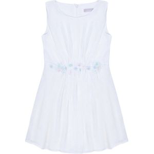 Galajurk - Feestjurk - Bruidsmeisjes Jurk - Met Tule - Off White - maat 146/152