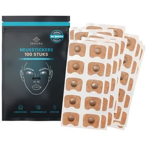 Zenura Neusstickers - Navulling Zonder Magnetische Neusstrips - Anti Snurk Neusspreider - Neusstrip - 50 Dagen Voorraad - Huidvriendelijk - 100 Stuks