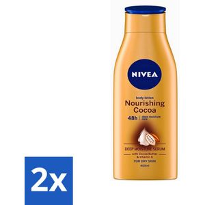 Nivea - Bodymilk Cacao - Voedt & Verwent De Huid - 400 ml - Voordeelverpakking - 2 stuks