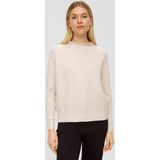 Gebreide Trui - Opstaande Kraag - Vleermuismouwen - Loose Fit - Geribbelde Manchetten