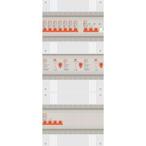 3 fase groepenkast met 7 licht groepen en 1 krachtgroep