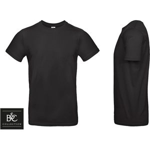 10 pack zwarte shirts Sol's T shirt heren T shirt dames ronde hals - Maat 4XL