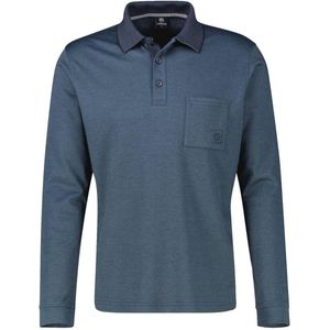 Lerros Poloshirt Polo Met Lange Mouwen En Borstzakje Van Katoenmix25d4211 485 Mannen Maat - M