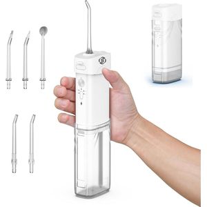 Equivera Waterflosser - Monddouche - Elektrisch Flosapperaat - Water Flosser - Waterflosser Draadloos - Water Flosser Draadloos - Draadloos en Oplaadbaar - Must have voor uw hygiëne!