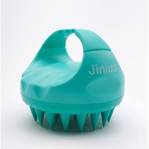 Jinius ® - Turquoise - Scalp Massager - Massage Borstel Hoofdhuid - Brush - Siliconen Haarbostel - Massage - Stress Vrij - Gezonde Hoofdhuid - Verminder Van Roos - Roosvrij - Gezond Haar