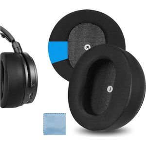 Vervanging Oor Pads voor Audeze Maxwell Draadloze Hoofdtelefoon - Sport Cooling Gel - Oorkussens Headset Oorkussens - Oorschelpen Cover Reparatie Onderdelen - Ice Silk/Zwart