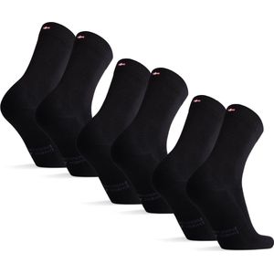 DANISH ENDURANCE - Klassieke Bamboe Viscose Sokken - Zwart - 3-paar